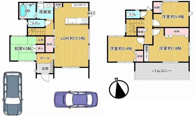 茨木市山手台新町1丁目　中古一戸建   間取り図