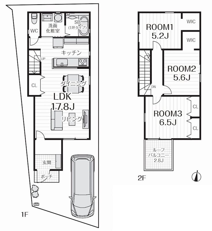 摂津市鳥飼下３丁目A号地　建築条件付き土地 間取り図