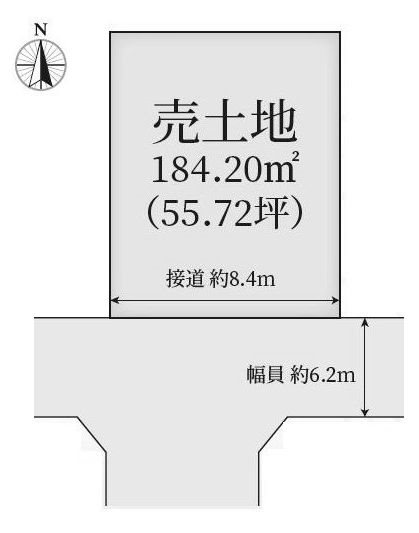 高槻市真上町5丁目　売土地 間取り図