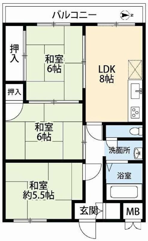 シャンボール茨木  間取り図