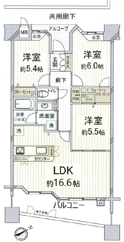 ランフォルセ高槻フォーリア 間取り図