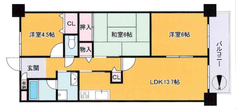 フロレスタ・ミオ山田池公園 間取り図