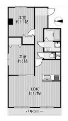 高槻ロイヤルハイツ 間取り図