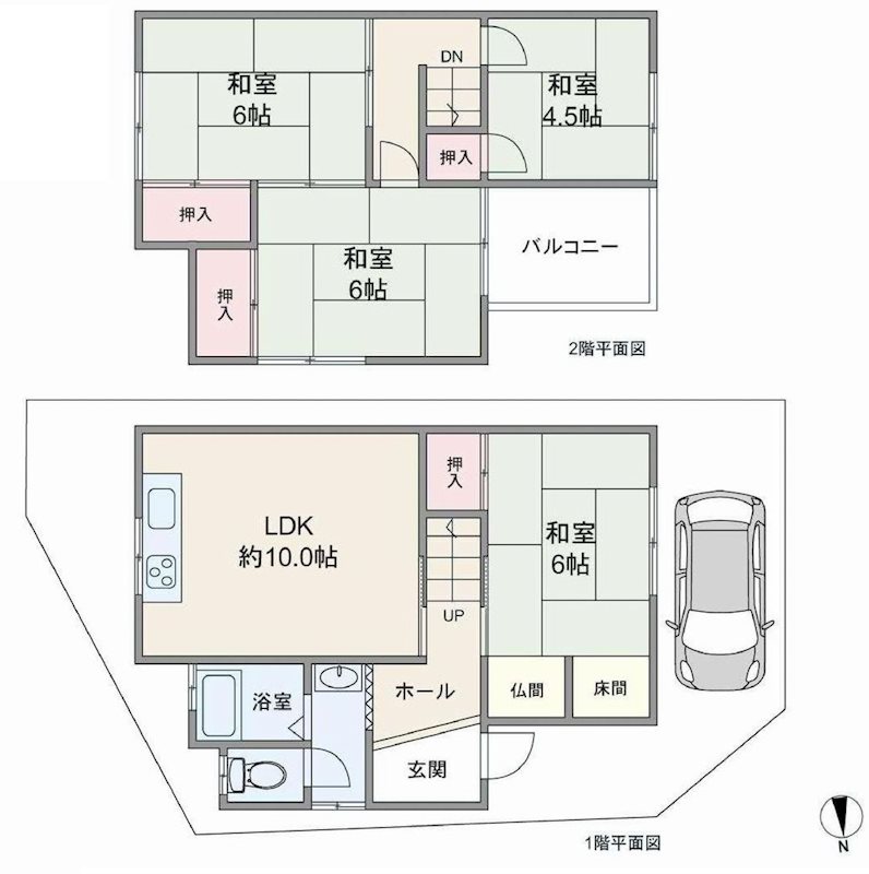 茨木市丑寅2丁目 中古一戸建　 オーナーチェンジ 間取り図