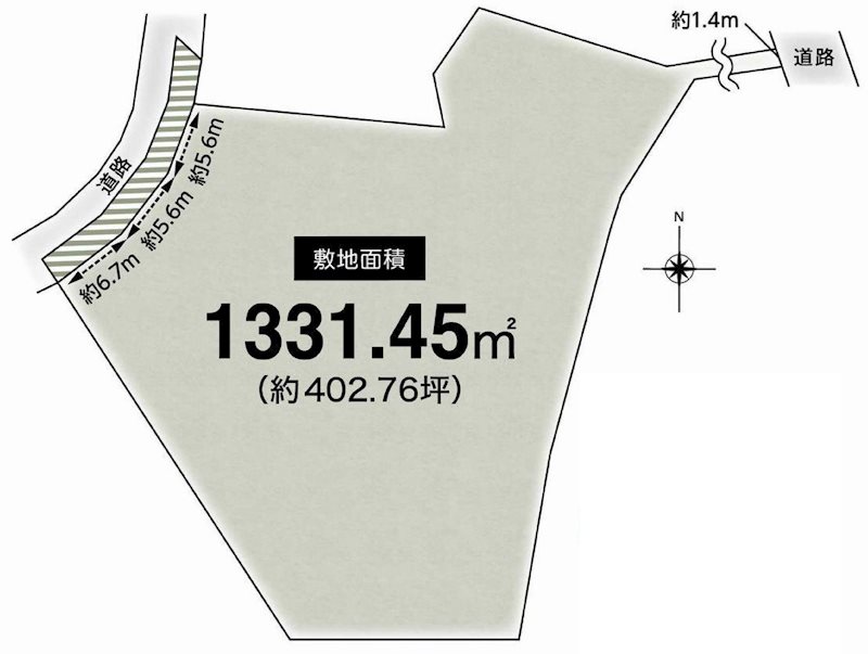 茨木市南春日丘3丁目　売土地    間取り図