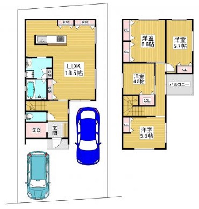 茨木市平田2丁目　建築条件付売土地 間取り図