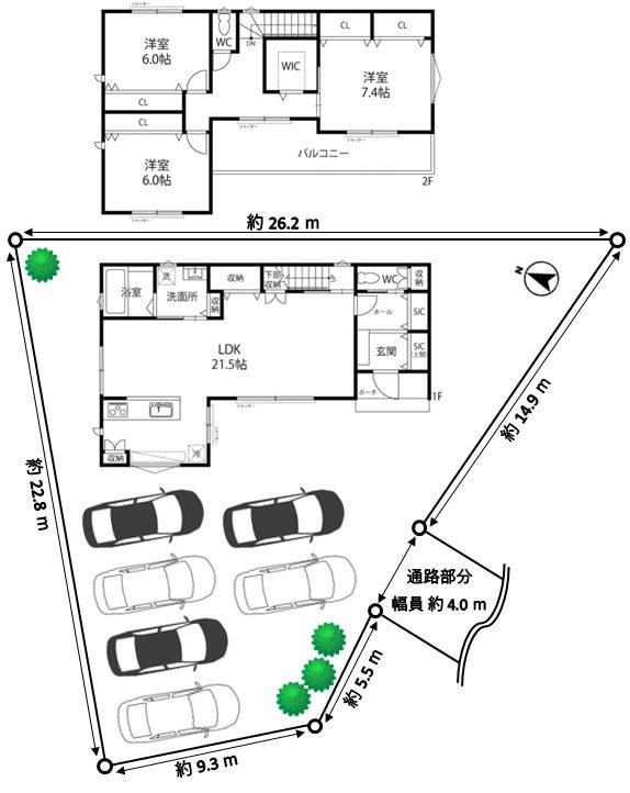 茨木市南春日丘2丁目　建築条件付売土地 間取り図