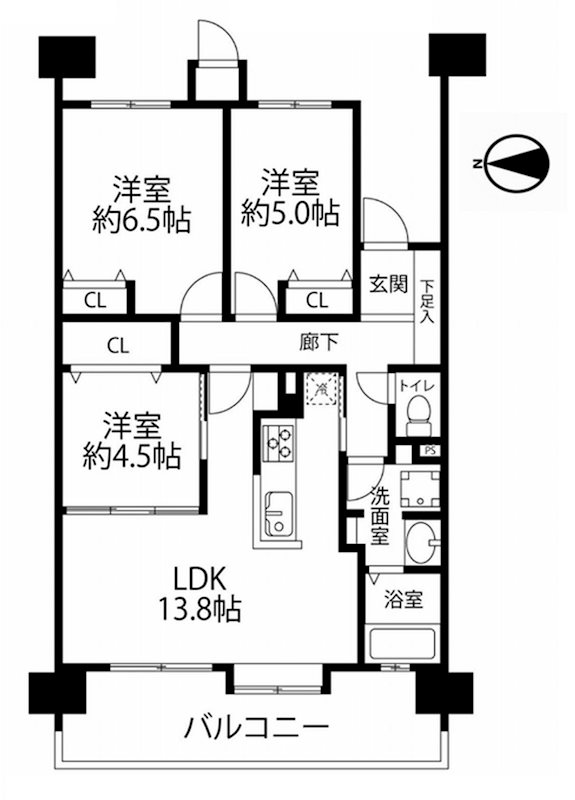 千里ディアヒルズ・ブライト・リッジ 間取り図