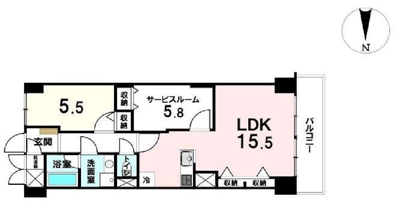 日興総持寺スカイマンション 間取り図