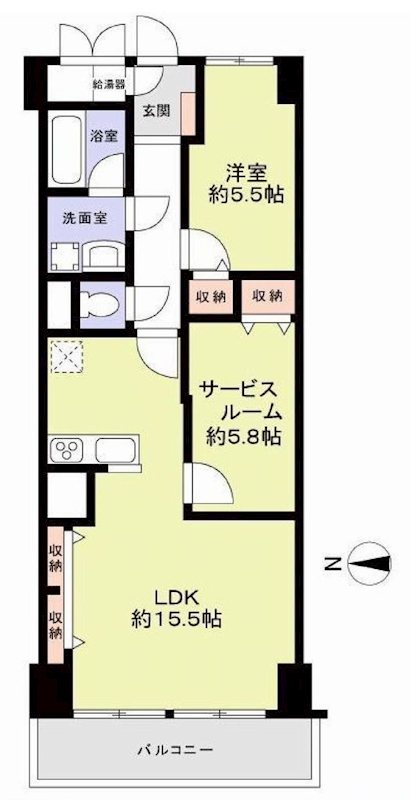 日興総持寺スカイマンション 間取り図