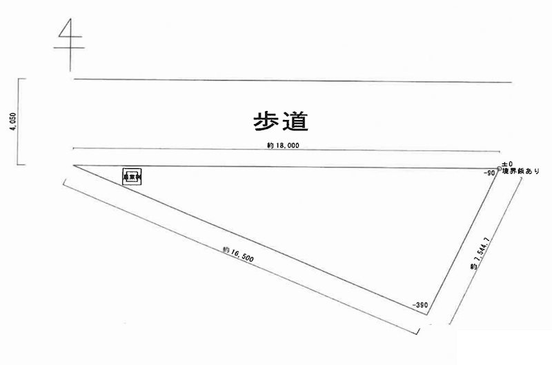 摂津市新在家1丁目　売土地 間取り図