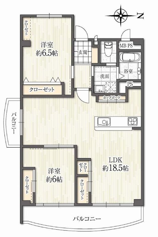 南茨木駅前ハイタウンI棟 間取り図