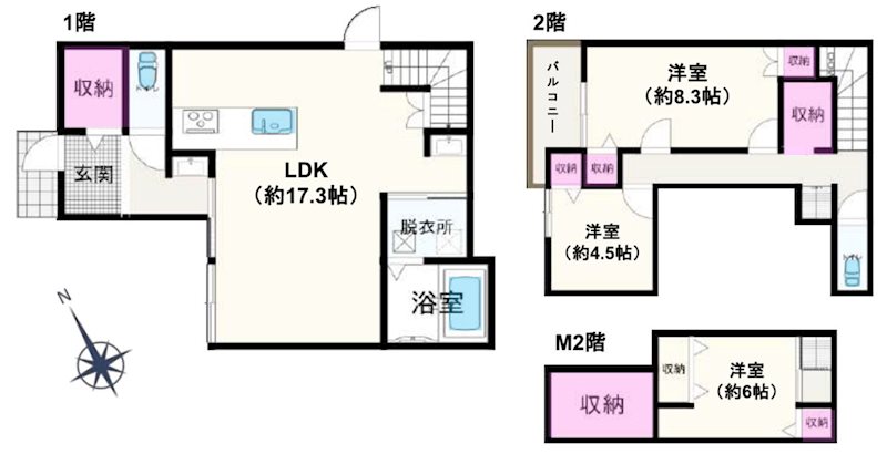 星田七丁目一戸建 間取り図