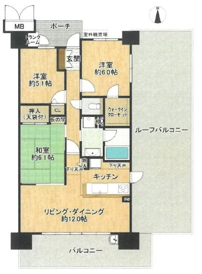 トーカンジェネラス香里丘ステラシティ 間取り図