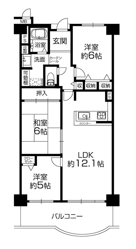 アドリーム千里丘  間取り図