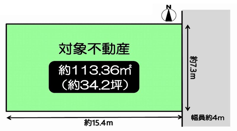 茨木市大住町 売土地 間取り図