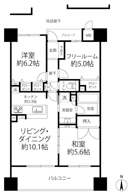 アリスト吹田新芦屋ヒルズ  間取り図