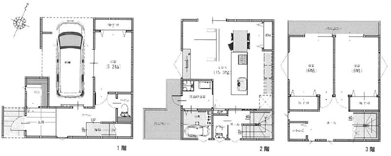 摂津市鳥飼本町２丁目新築一戸建 間取り図