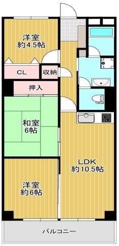 メゾンリバーサイド枚方 間取り図