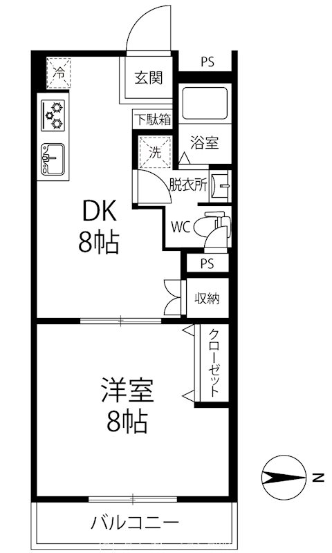 三和第7マンション　オーナーチェンジ物件 間取り図