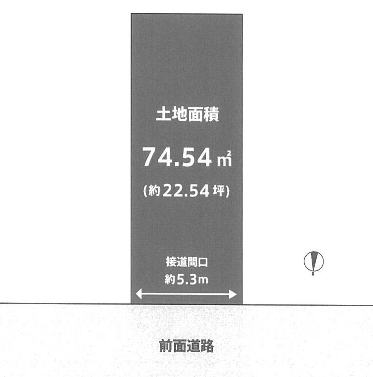 摂津市鳥飼西5丁目 　売土地  間取り図