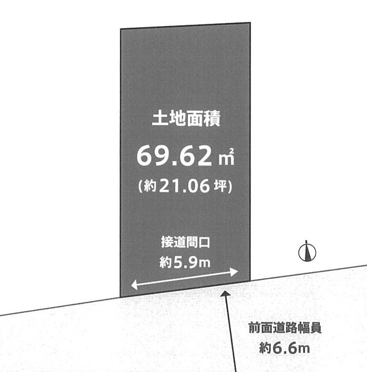 摂津市鳥飼西4丁目売土地  間取り図