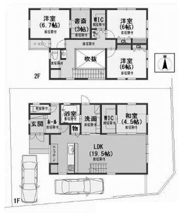 高槻市安岡寺町4丁目　中古一戸建 間取り図