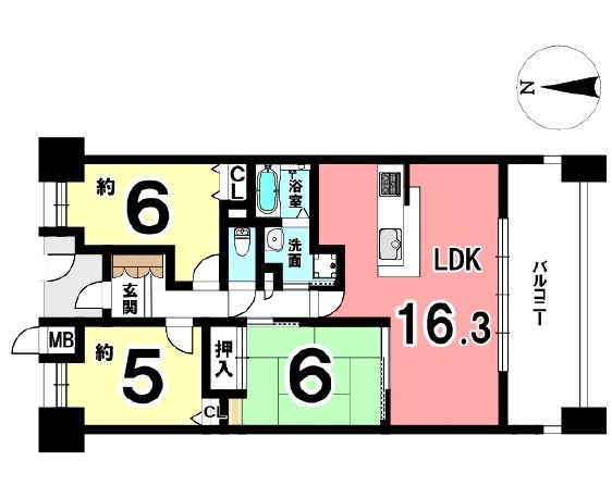 ランフォルセ高槻パークガーデン 間取り図