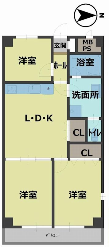 秀和南茨木レジデンス    間取り図