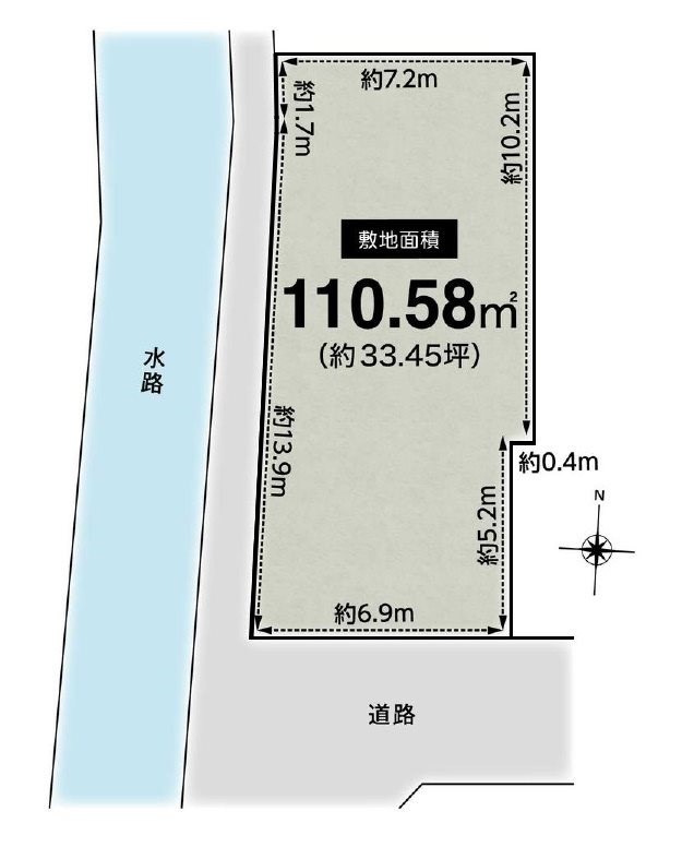 高槻市登美の里町　売土地　1号地 間取り図