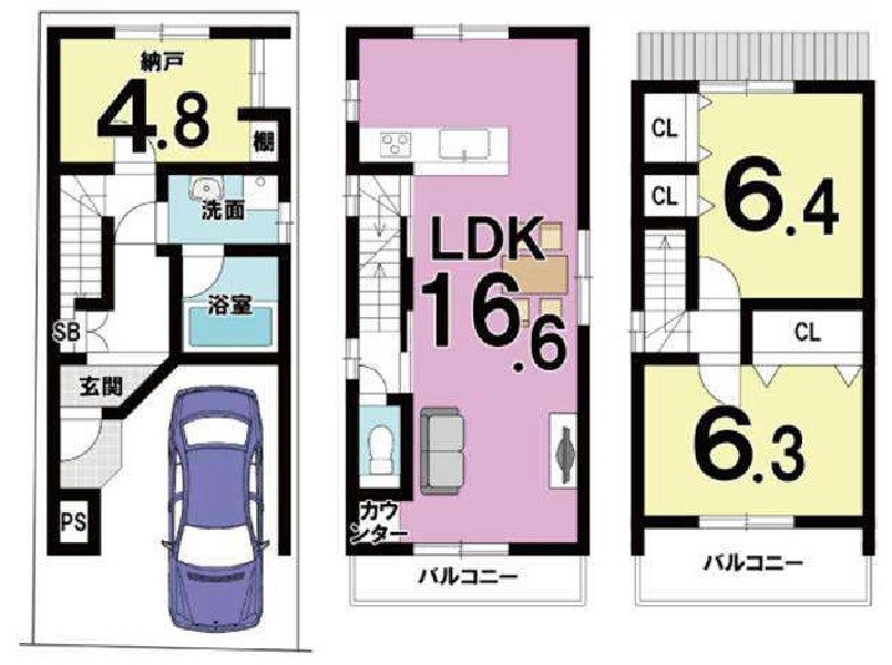 高槻市明野町2号地 建築条件付売土地 間取り図