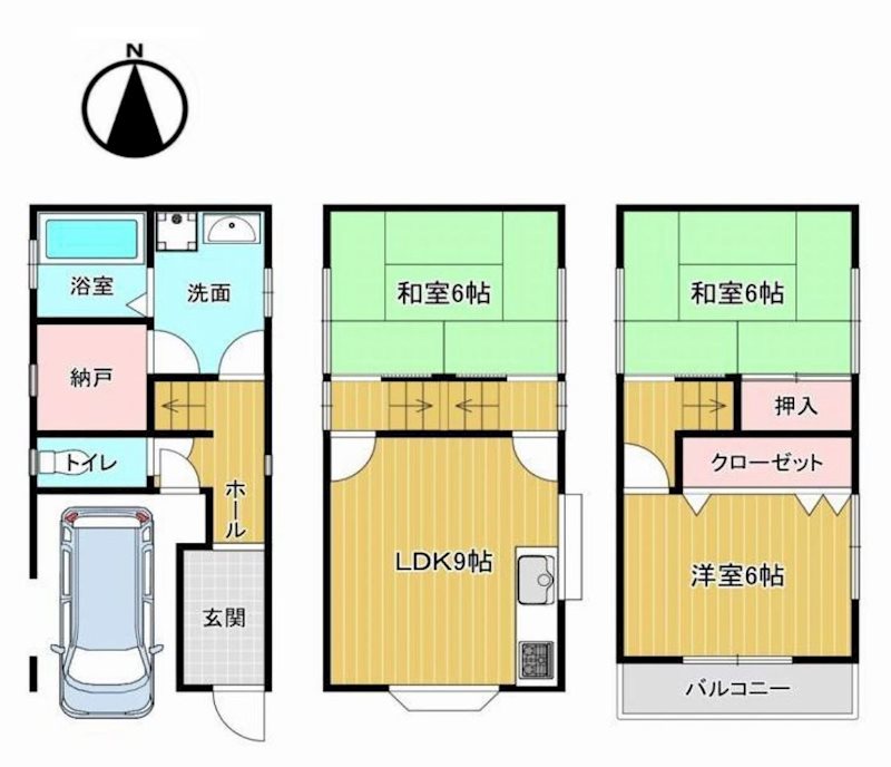 茨木市橋の内3丁目　中古一戸建 間取り図