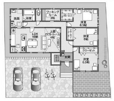 高槻市松が丘2丁目　建築条件付売土地 間取り図