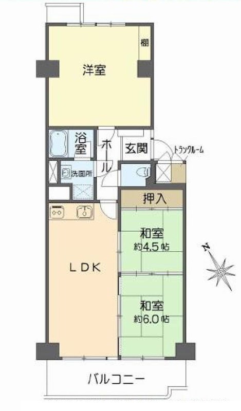 シーアイハイツ南千里B棟   間取り図