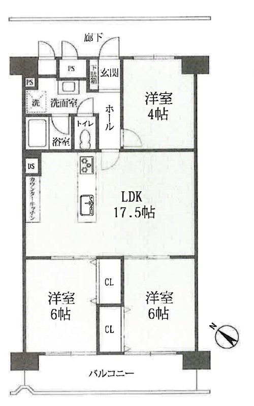 千里ガーデンハイツ  間取り図