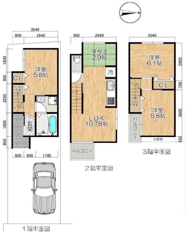 高槻市明野町 建築条件付売土地 間取り図