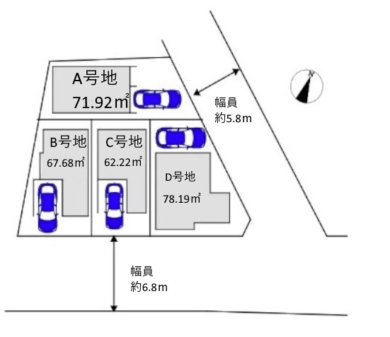 高槻市昭和台町2丁目　売土地　B号地 間取り図