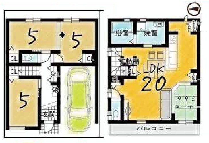 高槻市天川新町 建築条件付売土地 間取り図
