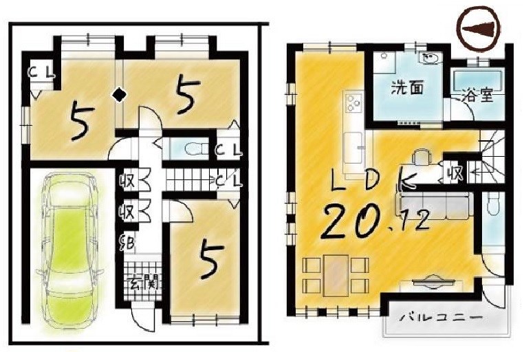 高槻市天川新町 建築条件付売土地 間取り図