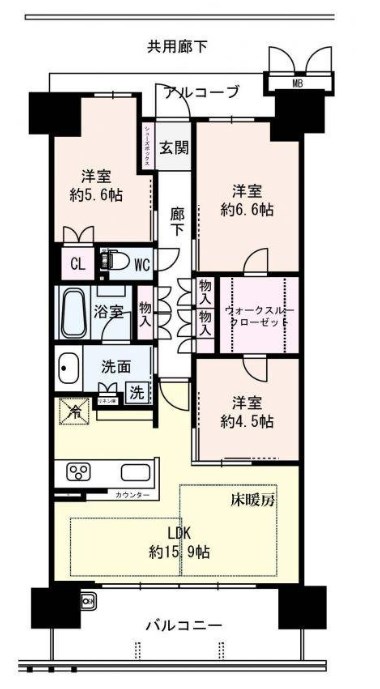 ローレルスクエア健都ザ・レジデンス  フォースステージ  間取り図