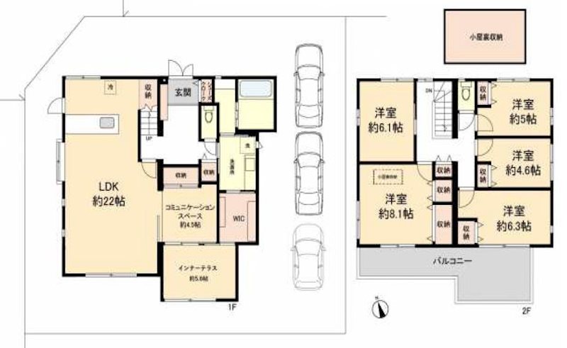 長尾東町三丁目Beハイム 間取り図