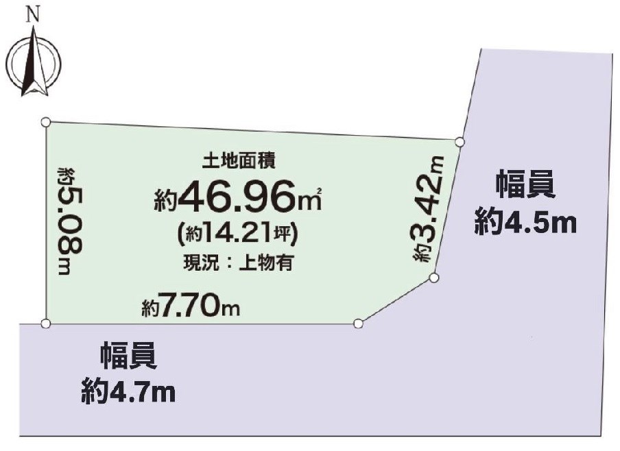 高槻市高垣町 売土地 間取り図