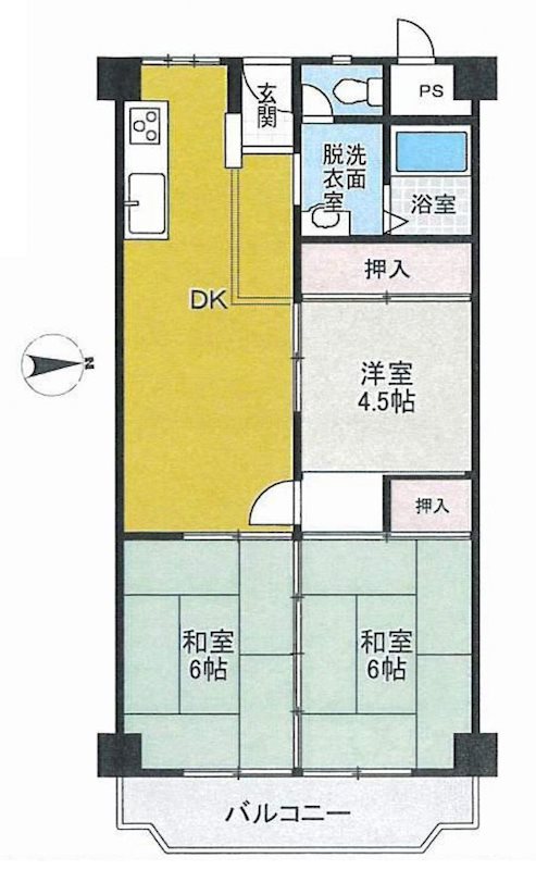 ローレルハイツ茨木総持寺第1号棟 間取り図