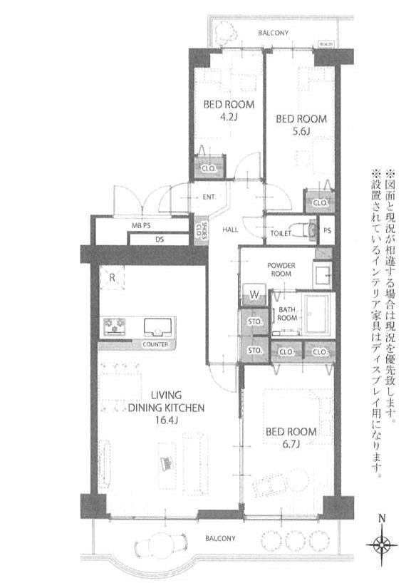 メゾン千里丘L棟  間取り図