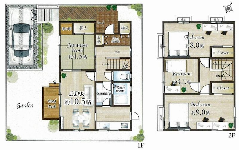 茨木市山手台7丁目　中古一戸建  間取り図