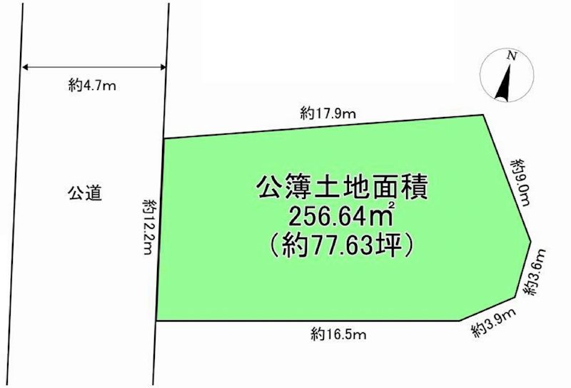 茨木市南春日丘3丁目 売土地   間取り図
