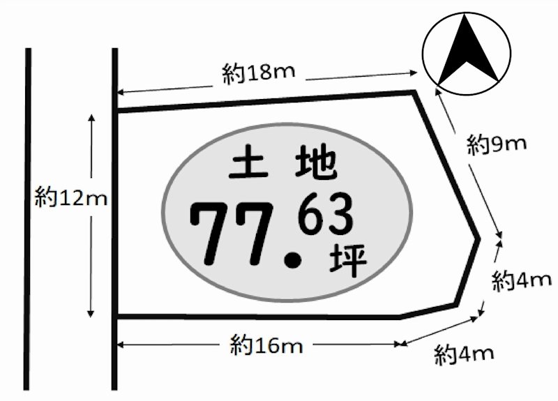 茨木市南春日丘3丁目　売土地 　 間取り図