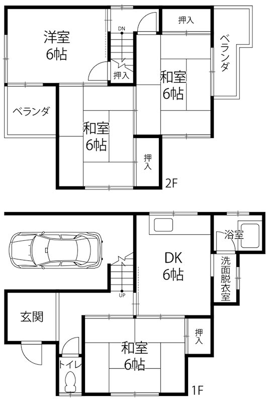 摂津市鳥飼和道１丁目　リースバック希望物件 間取り図