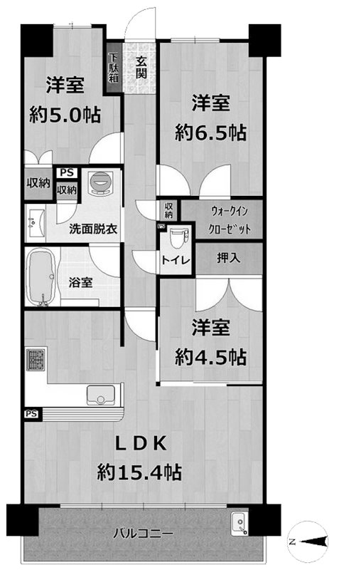 アーバン島本シティ 間取り図