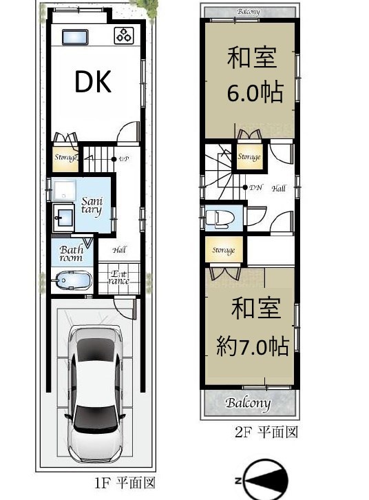 高槻市津之江町3丁目　中古一戸建 間取り図